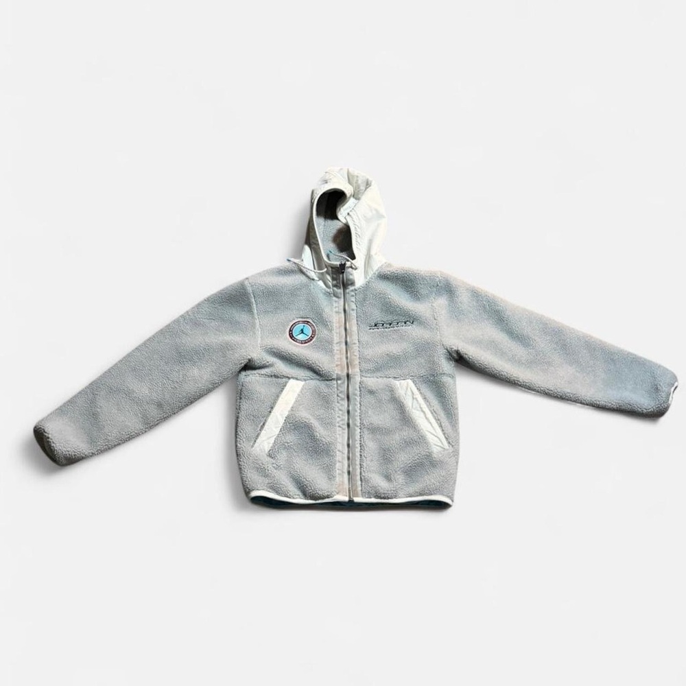 Jordan White and Light Blue Jacket